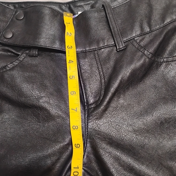Urban Outfitters | EUC | Y2K Low Rise Faux Leather Belted Boot Cut Pant | Size 4 - Picture 11 of 16